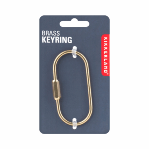 kikkerland "brass keyrings"