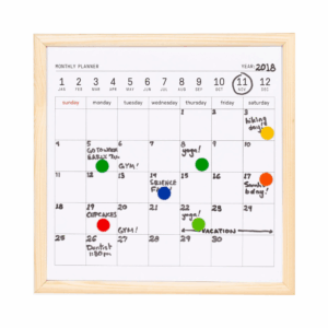 kikkerland "lmini whiteboard calendar"