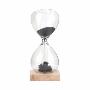 kikkerland "magnetic hourglass"