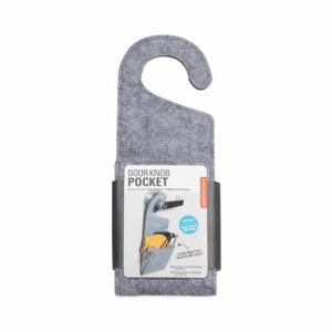 kikkerland wool door knob pocket