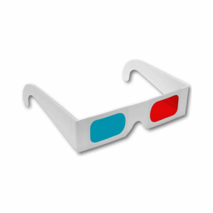 universal paper anaglyph 3d glasses