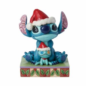 disney stitch & scrump christmas figure