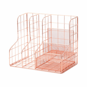 multifunctional mesh metal pen organizer (blue, pink) (copy)