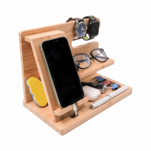bamboo phone docking station