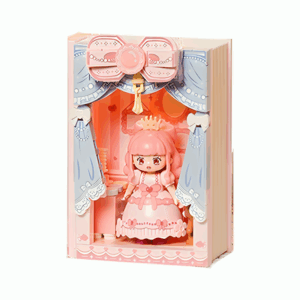 wekki princess magic book series building blocks (pink)