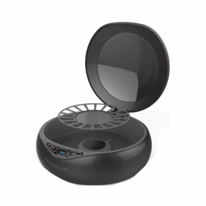 powerology universal uv sanitiser box with wireless charging 15w black