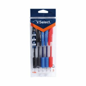 vselect ballpoint pen 3colors 0.7mm 5pcs