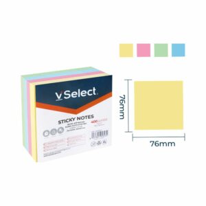 vselect sticky notes 76*76mm pastel 400sheets