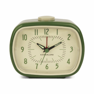 kikkerland "retro alarm clock – green"