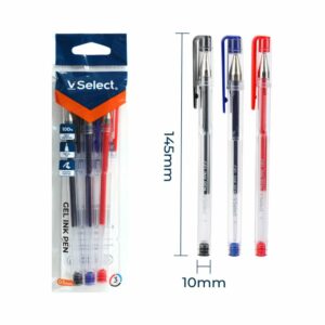 vselect gel ink pen 3colors 0.5mm 3pcs