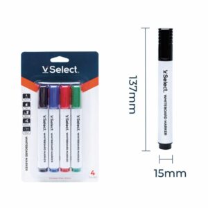 vselect whiteboard marker 4colors 2mm 4pcs