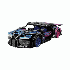lelebrother cyberpunk bugatti building block car 1:18