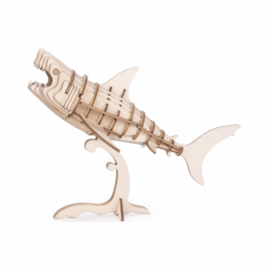 kikkerland "shark 3d wooden puzzle"