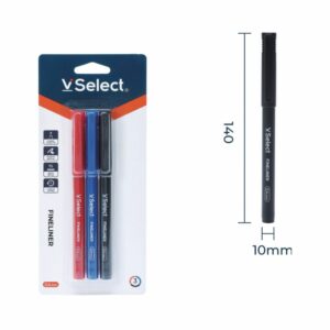 vselect fineliner 3colors 0.4mm 3pcs