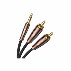 ugreen 80848 3.5mm male to 2*rca copper case braided aux cable 3m