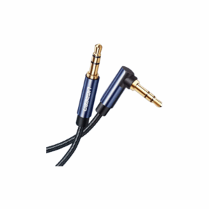 ugreen 60181 3.5mm male to 3.5mm male cable gold plated metal case with braided 2m (blue black)