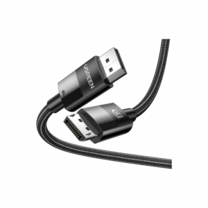 ugreen 60843 1.4 dp m/m round cable zinc alloy shell with braided 2m (black)