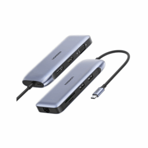 Ugreen - 70301 USB-C to HDMI+DP+VGA+2xUSB3.0+RJ45(Gigabit)+SD/TF+USB-C PD (5G&4K 60Hz)
