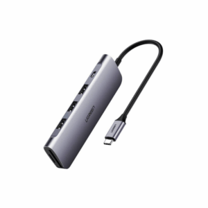 ugreen 70411 usb c to 2 ports usb3.0 a hub + hdmi + tf/sd with pd power supply (space gray)