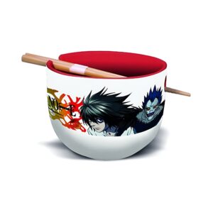 death note ramen bowl with chopstick holder