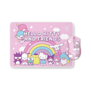 razer deathadder essential + goliathus medium bundle hello kitty and friends edition
