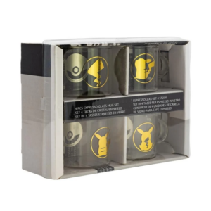 pokemon 4 espresso glass mug set