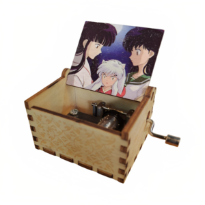 engraved wooden music box inuyasha style 2