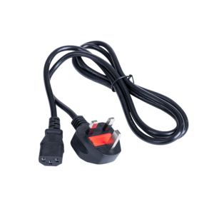 power cord uk plug to iec c13 (1.5m)