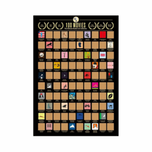 top 100 movies scratch off poster