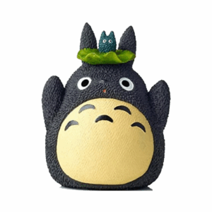 ghibli totoro with leaf hat piggy bank