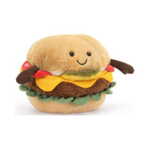 amuseable burger plush toy