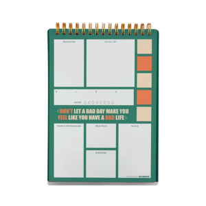 spiral a5 daily planner notepad