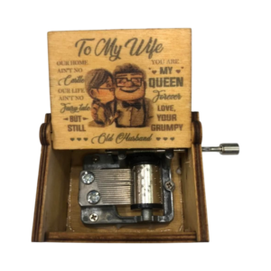 engraved wooden music box you are my sunshine wife gift style 2