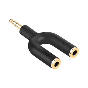 coteci 3.5mm audio jack u shaped splitter