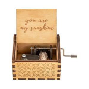 engraved wooden music box you are my sunshine style 8
