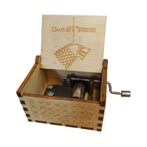 engraved wooden music box game of thrones style 3