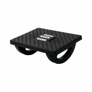 rockable footrest with massager rollers
