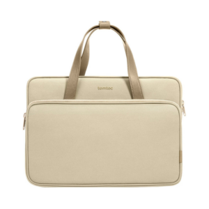 tomtoc versatile a12 laptop shoulder bag khaki 14"