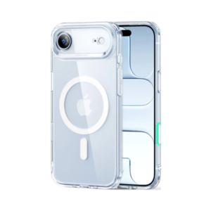 esr classic hybrid magnetic case (camera control) for iphone air – clear