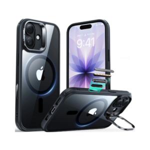 esr clear magsafe iphone 17 (camera control) case – clear black