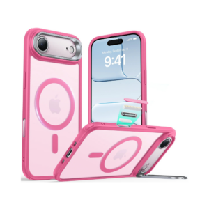 esr hybrid magnetic case (camera control, stash stand) for iphone air – frosted blue (copy)