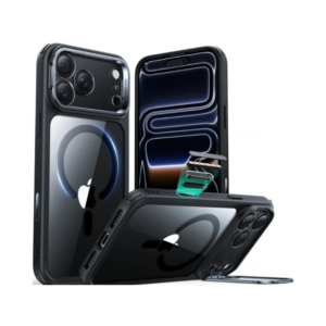 esr classic hybrid magnetic case (camera control, stash stand) iphone 17 pro – clear (copy)