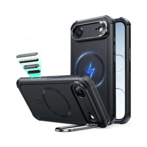 esr cyber tough magnetic case (camera control) for iphone air – black