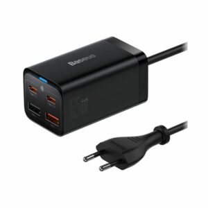 baseus gan3pro desktoppowerstrip 2ac+2u+2c 65w eu black