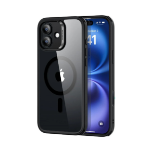 esr halolock classic hybrid case (camera control) for iphone 16 clear black