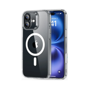 esr halolock classic hybrid case (camera control) for iphone 16 plus clear