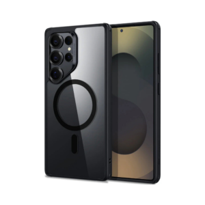 esr halolock classic hybrid case for samsung s25 ultra clear black