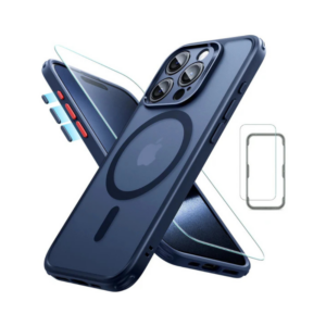 esr classic pro case (halolock) set for iphone 15 pro frosted blue