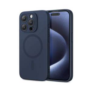 esr cloud soft case (halolock) for iphone 15 dark blue