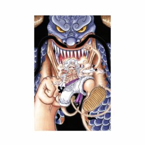 luffy v/s kaido wall scroll